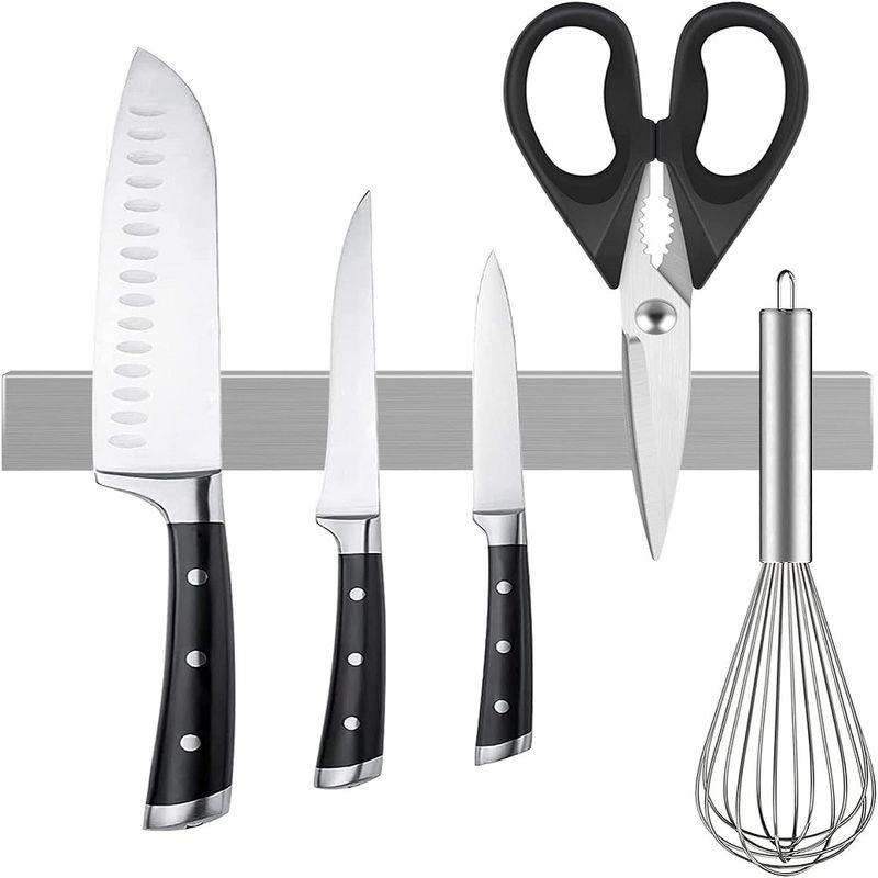 304 Stainless Steel Magnetic Knife Holder để bảo vệ chống ăn mòn tường