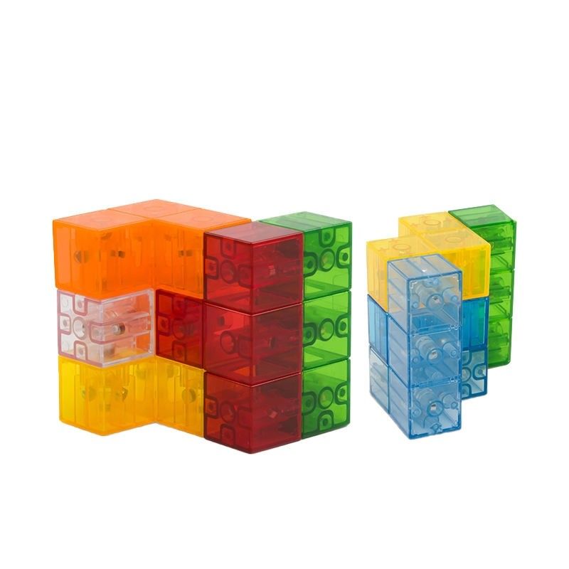 3D Magnetic Rubik's Cube Magnetic Puzzle Cube Set Of 7 Multi Shape Cho Trẻ em