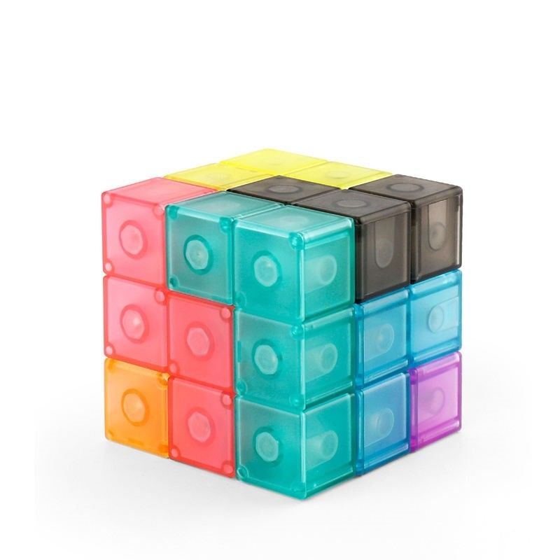 3D Magnetic Rubik's Cube Magnetic Puzzle Cube Set Of 7 Multi Shape Cho Trẻ em