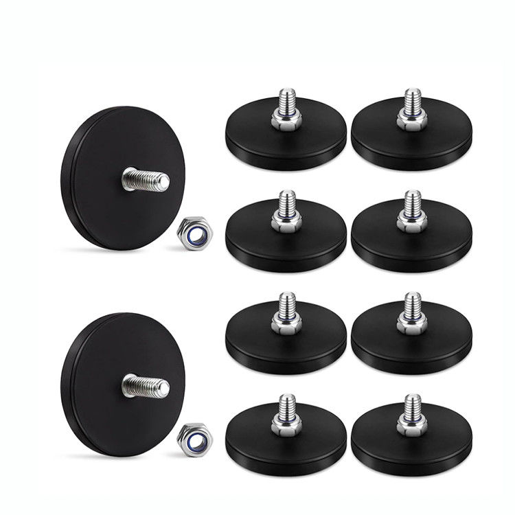 Nhiều màu mạnh Magnetic Base cao su phủ Magnet Pot để giữ đèn mái xe