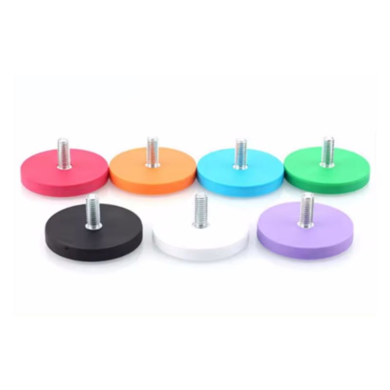 Nhiều màu mạnh Magnetic Base cao su phủ Magnet Pot để giữ đèn mái xe