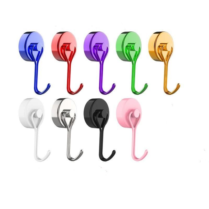 Nhiều màu Mạnh tủ lạnh Magnet Hooks đa dụng Magnetic treo