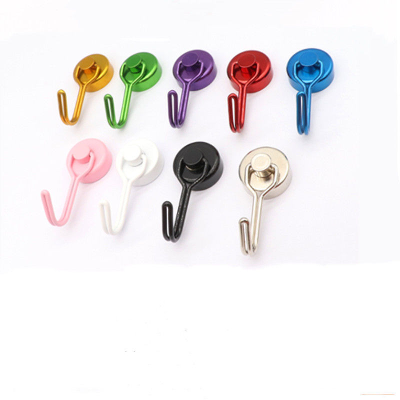 Nhiều màu Mạnh tủ lạnh Magnet Hooks đa dụng Magnetic treo
