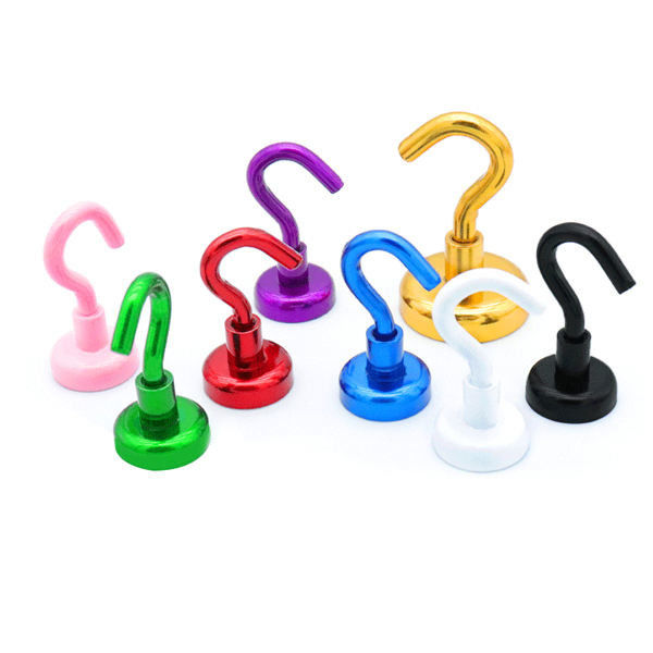 Lực lượng màu sắc Magnetic Utility Hooks Magnetic Cup Hooks Kháng gỉ