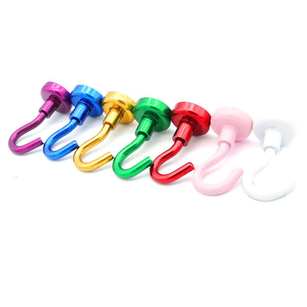 Lực lượng màu sắc Magnetic Utility Hooks Magnetic Cup Hooks Kháng gỉ