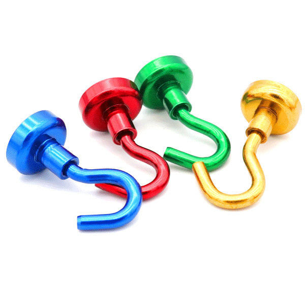 Lực lượng màu sắc Magnetic Utility Hooks Magnetic Cup Hooks Kháng gỉ