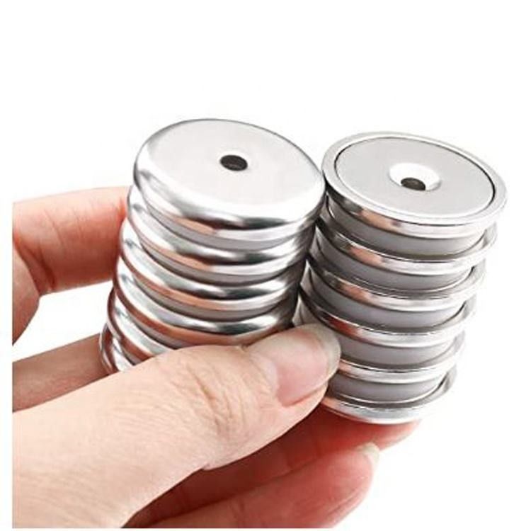 Vòng cơ sở cốc Neodymium Magnet Pot với công việc nặng Countersunk lỗ và vít không gỉ