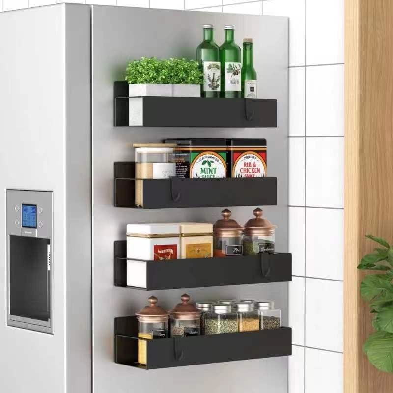 Chế độ chống rỉ sét Magnetic Storage Rack Magnetic Spice Rack cho tủ lạnh và lò