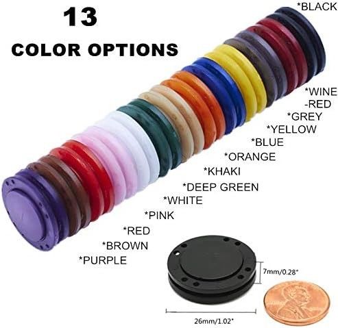 Nút áo khoác từ tính đa màu vô hình ẩn Kẹp may cho rèm Nylon có thể rửa