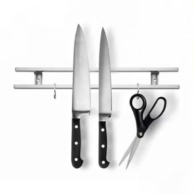 18 inch ống vuông thép không gỉ Magnetic dao cầm cho tường với móc