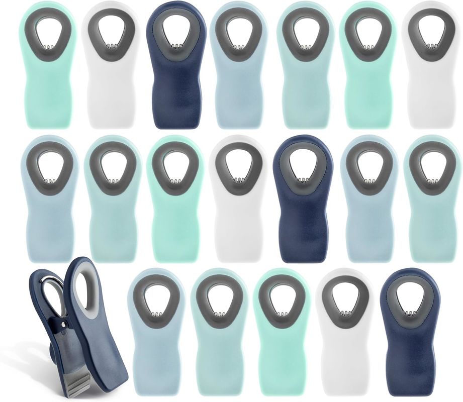 20Pcs Strong Magnetic Clips Magnetic Bag Clips Cho Cung Cung Thực Phẩm Với Grip Niêm Cấp Không Khí