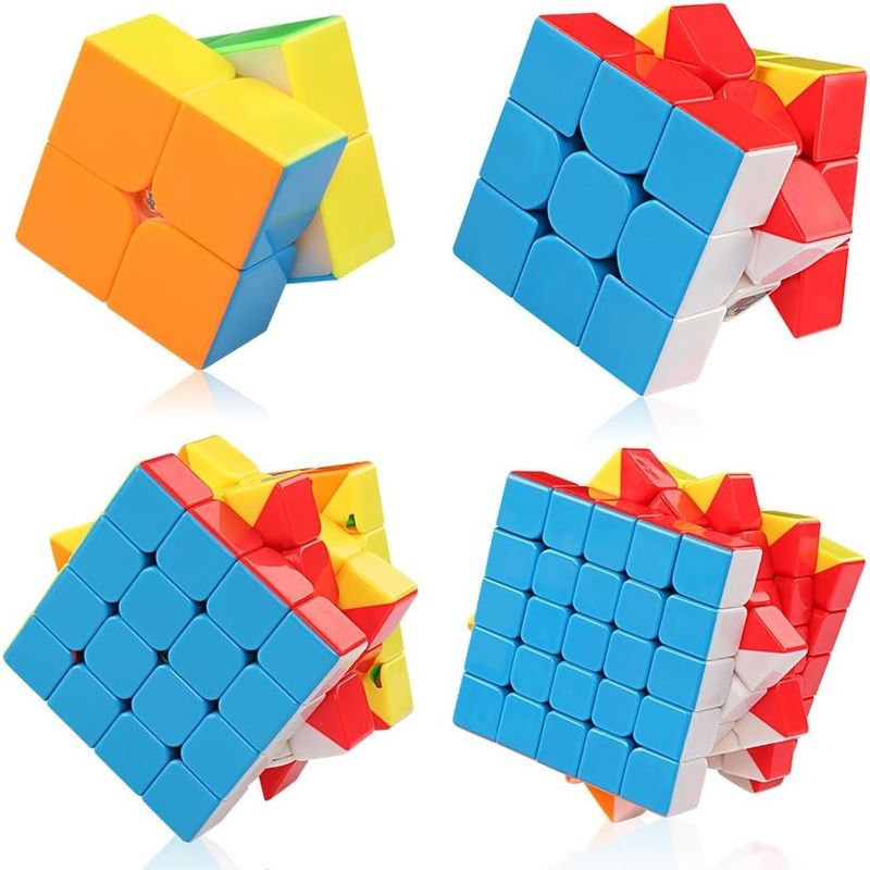 Bộ khối Rubik từ tính đa màu với 2x2 3x3 4x4 5x5 Series Cho bộ sưu tập hiện tại