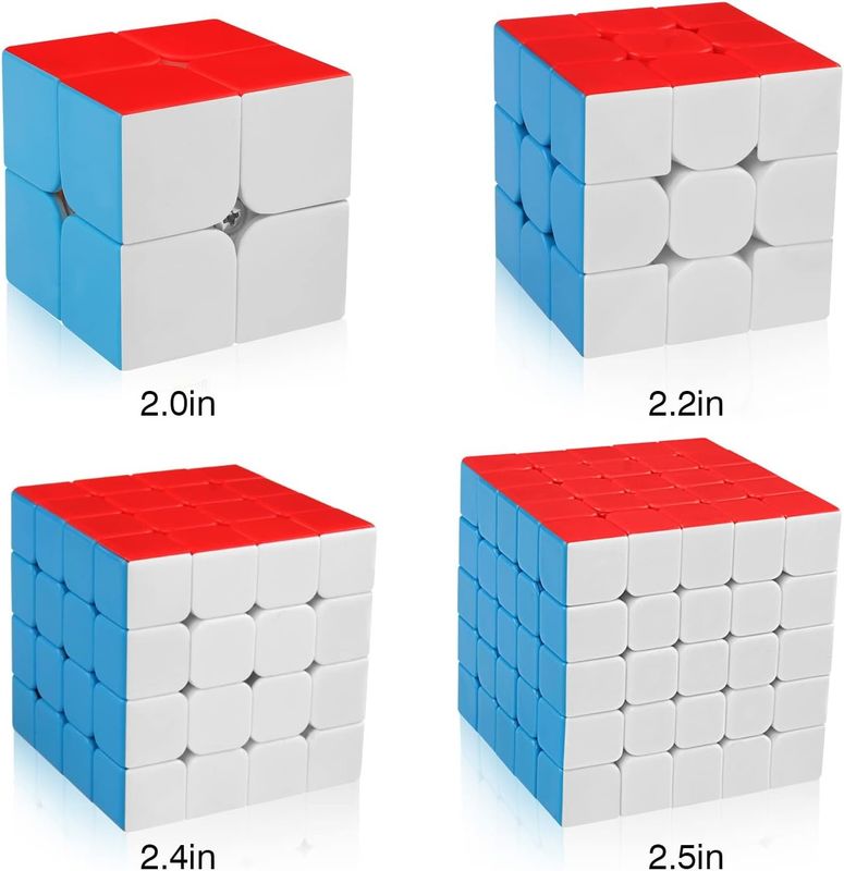 Bộ khối Rubik từ tính đa màu với 2x2 3x3 4x4 5x5 Series Cho bộ sưu tập hiện tại