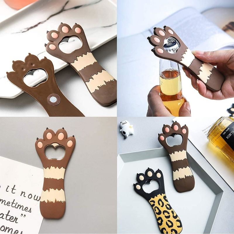 Cute Cat Paw Bia mở chai tủ lạnh nam châm cho Coca-Cola Bartender bếp Barware