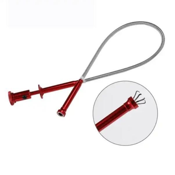 Thép không gỉ linh hoạt 2 feet từ tính nhặt lên móng tay Grabber công cụ W / đèn LED tùy chỉnh cho nhiều sử dụng