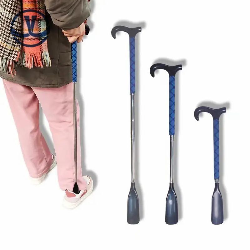 Magnetic Extendable Long Handle Shoehorn Telescopic Foldable Shoe Horn cho người cao tuổi nam nữ và trẻ em cho giày và giày dép