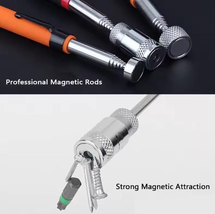 Long Reach Magnetic Telescopic Pick Up Tool với đèn LED và nam châm mạnh tùy chỉnh