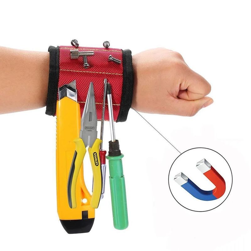 Vòng đeo tay từ tính với túi dụng cụ di động từ tính để lưu trữ dụng cụ