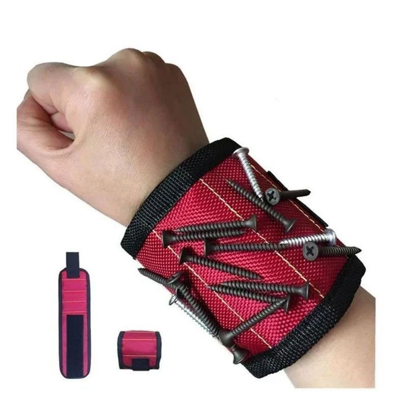 Vòng đeo cổ tay từ tính Nam châm mạnh Nhẫn cầm móng khoan Bit vít cầm công cụ lưu trữ cổ tay