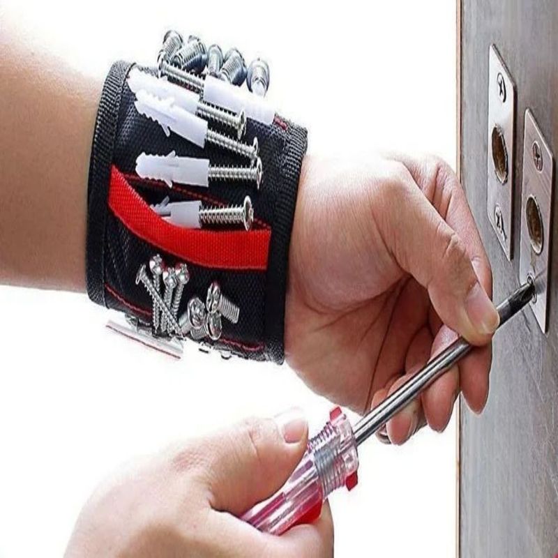 Đeo đeo cổ tay có thể điều chỉnh bằng điện tử Đeo đeo cổ tay từ tính mạnh Xách dụng cụ di động với vít tùy chỉnh Bao bì Kích thước 5.00cm * 4.00cm * 3.00cm