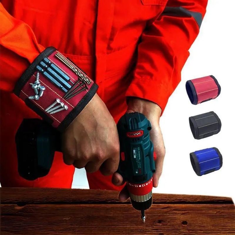 Đeo đeo cổ tay có thể điều chỉnh bằng điện tử Đeo đeo cổ tay từ tính mạnh Xách dụng cụ di động với vít tùy chỉnh Bao bì Kích thước 5.00cm * 4.00cm * 3.00cm