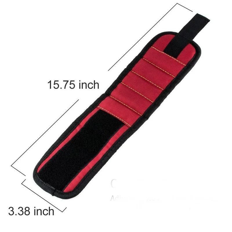 Magnetic cổ tay hỗ trợ băng với nam châm mạnh mẽ để giữ vít móng tay đeo dây đai hỗ trợ