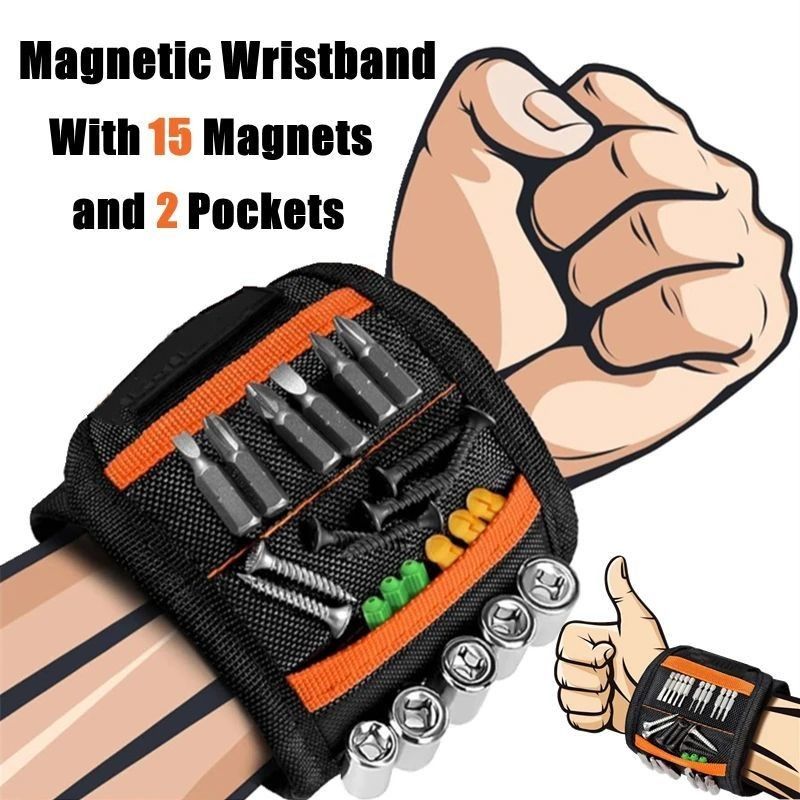 Magnetic đeo tay dây đai công cụ đai nam châm mạnh mẽ để giữ vít móng khoan DIY