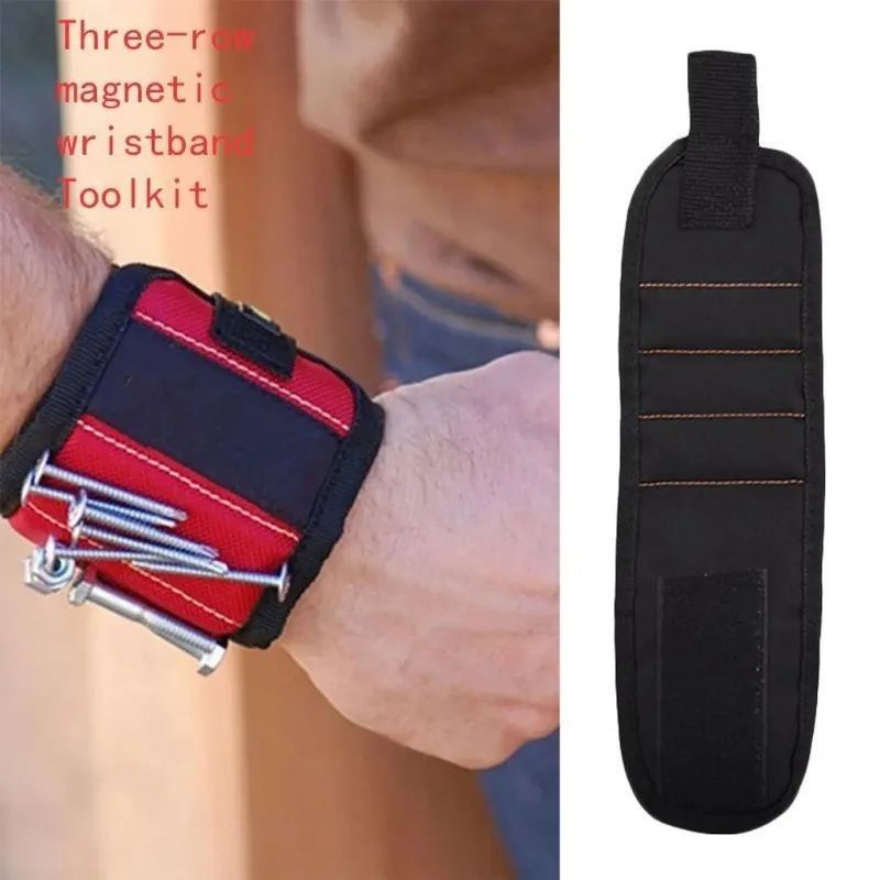 Vòng đeo cổ tay từ tính Túi dụng cụ di động Magnet Điện sĩ Vòng đeo tay dây đeo dụng cụ Vít móng khoan Bits vòng đeo tay