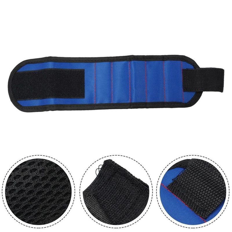 Chiếc đeo cổ tay từ tính Thẻ dụng cụ từ tính di động cho vít đinh đinh Bolt Bore Bit Repair Kit