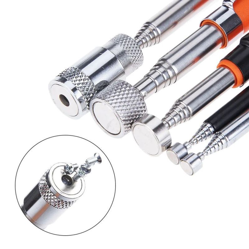 Telescopic Magnetic Pen với Light Portable Magnet Pick-up Tool Extendable Long Reach Pen Tool để lấy dụng cụ