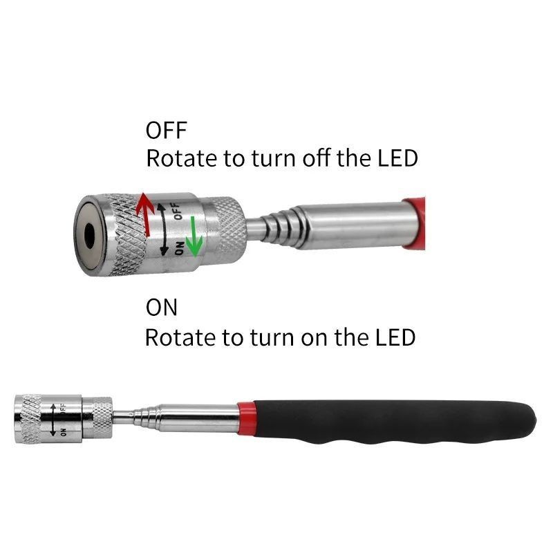 Telescopic Magnet Mini Portable Heavy Duty Magnetic Pick-up Nut Bộ dụng cụ cầm tay gia đình