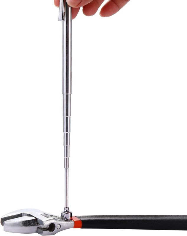 Công cụ lấy từ tính Cây lấy từ xa và gương kiểm tra quay 360 độ với đèn LED