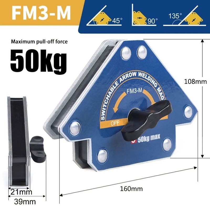 Magnetic Welding Holders Angle Solder Arrow Magnet Weld Fixer Positioner Ferrite Holding Auxiliary Locator Tools Các thiết bị định vị phụ trợ
