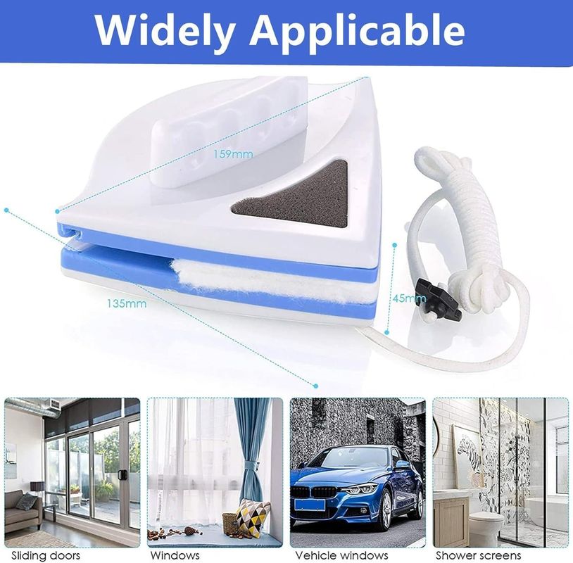Bên ngoài máy lau cửa sổ từ tính, bàn chải cửa sổ hai mặt kính máy lau cửa sổ để bán