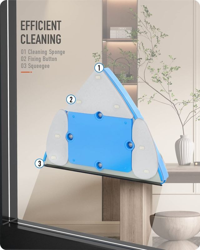 Máy giặt kính có cửa sổ kép có thể điều chỉnh từ tính Máy giặt máy lượn Máy giặt bàn chải