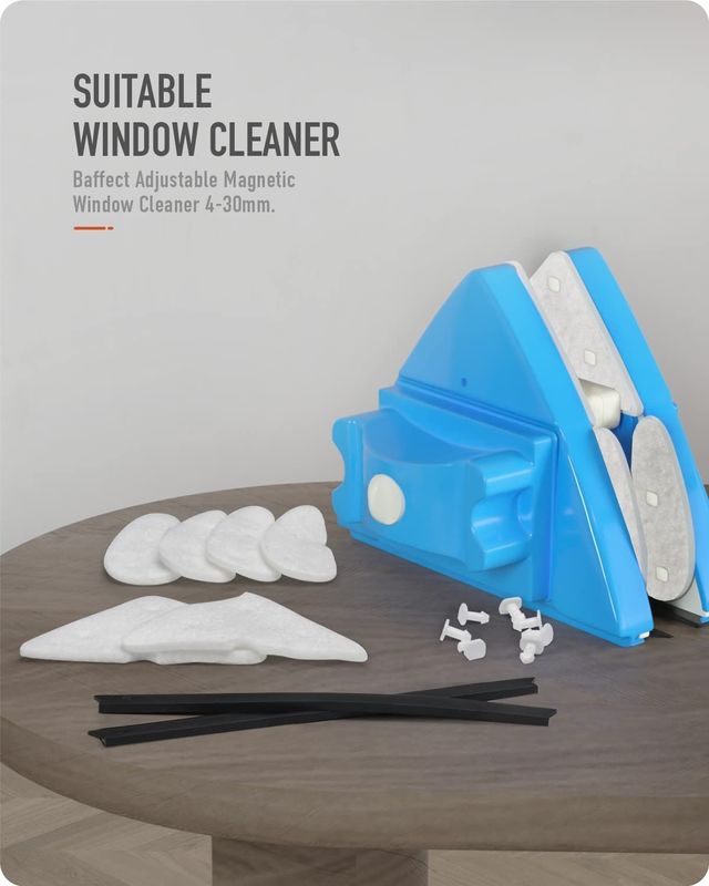 Máy giặt kính có cửa sổ kép có thể điều chỉnh từ tính Máy giặt máy lượn Máy giặt bàn chải