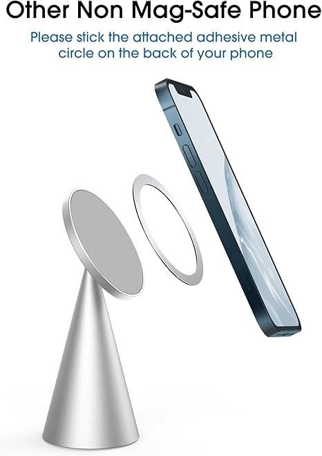 Magnetic Phone Stand tương thích với iPhone 13& iPhone 12, Mini, Pro và Pro Max, Nắp nhôm điều chỉnh