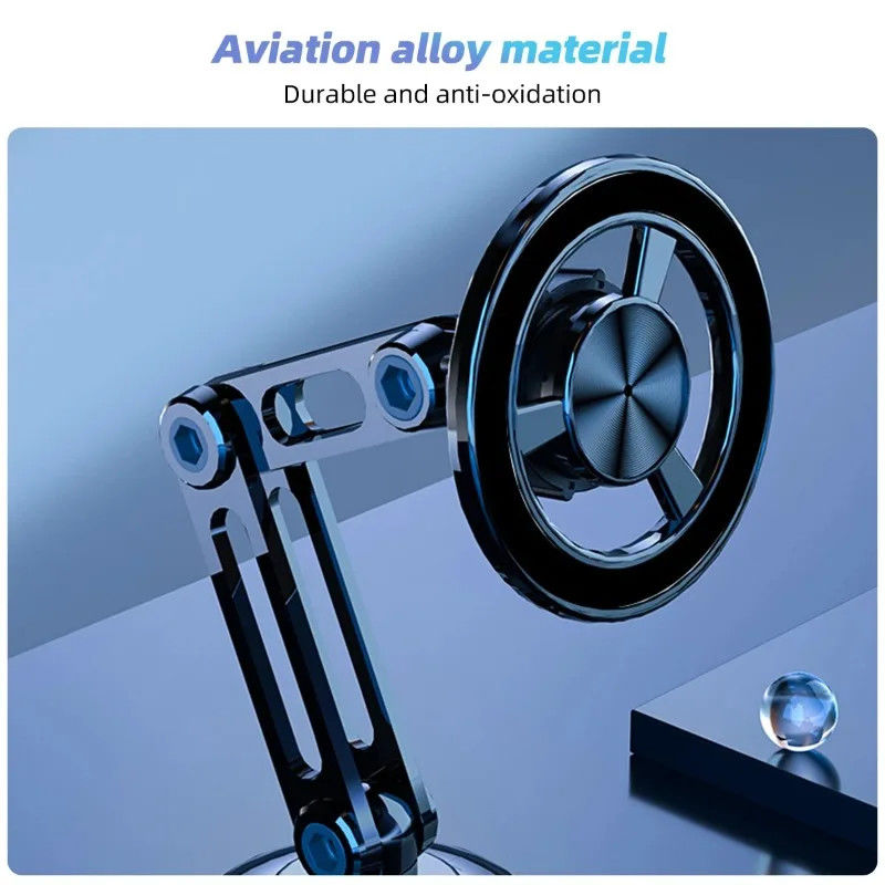 360 ° xoay mạnh mẽ từ tính xe ô tô cầm điện thoại cho Magsafe Gập điện thoại đứng khí thông gió nam châm đắp GPS hỗ trợ cho điện thoại 14 13