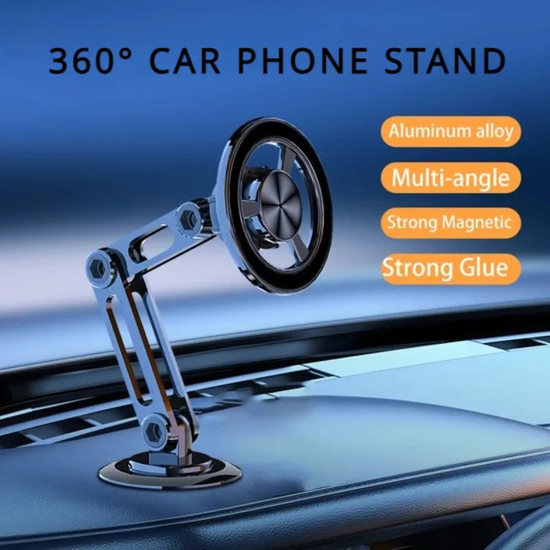 360 ° xoay mạnh mẽ từ tính xe ô tô cầm điện thoại cho Magsafe Gập điện thoại đứng khí thông gió nam châm đắp GPS hỗ trợ cho điện thoại 14 13