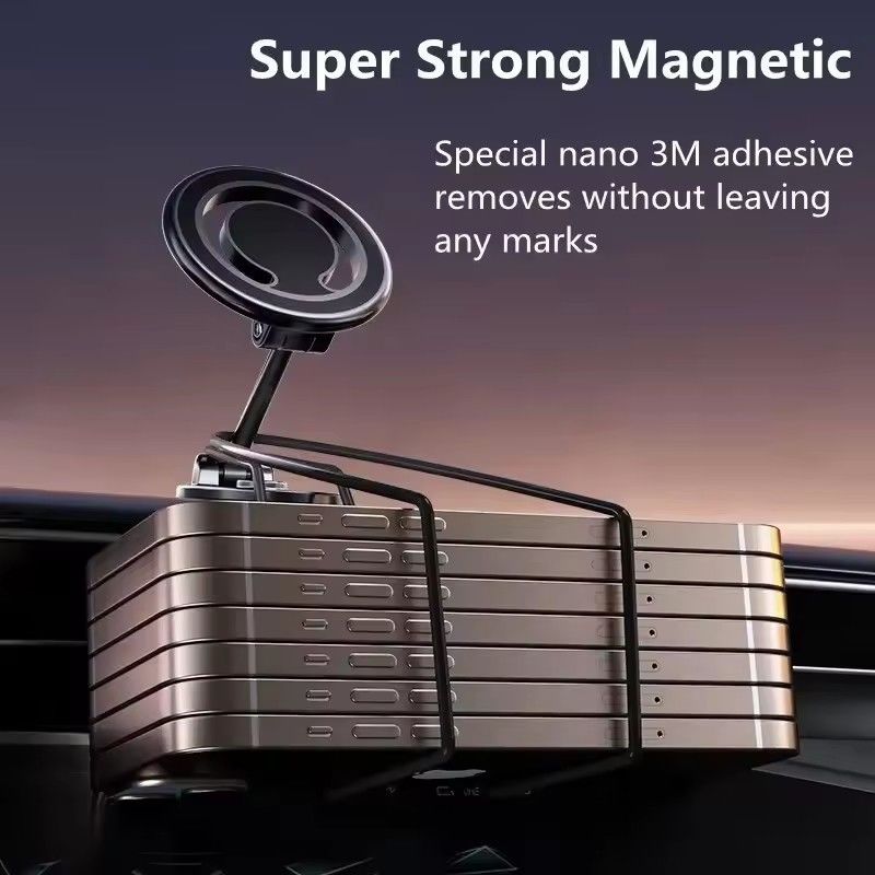 1080 Magnetic Car Phone Holder Magnet Car Bracket Mount Cell Hỗ trợ điện thoại thông minh trong xe cho iPhone 15 14 13 12 11 Samsung