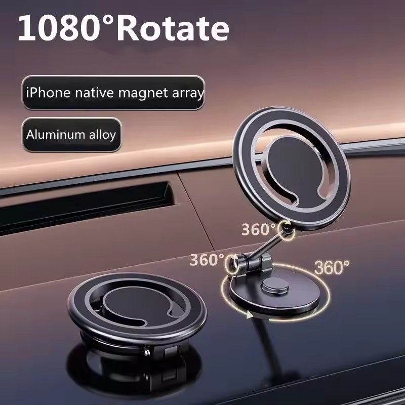 1080 Magnetic Car Phone Holder Magnet Car Bracket Mount Cell Hỗ trợ điện thoại thông minh trong xe cho iPhone 15 14 13 12 11 Samsung
