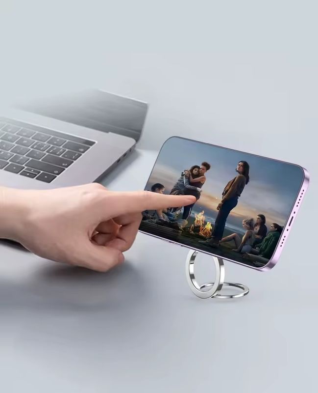 Máy cầm nhẫn điện thoại di động từ tính tương thích với iPhone 12 13 14 Series MagSafe Grip điện thoại di động có thể tháo rời